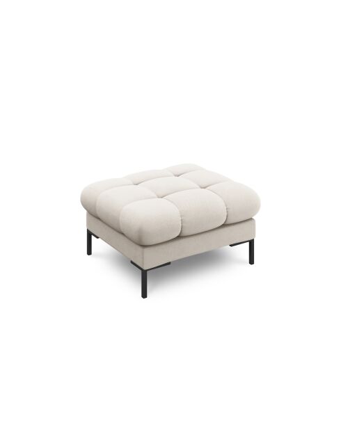 Pouf Bali 1 places beige - 60x60x41 cm