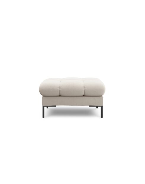 Pouf Bali 1 places beige - 60x60x41 cm