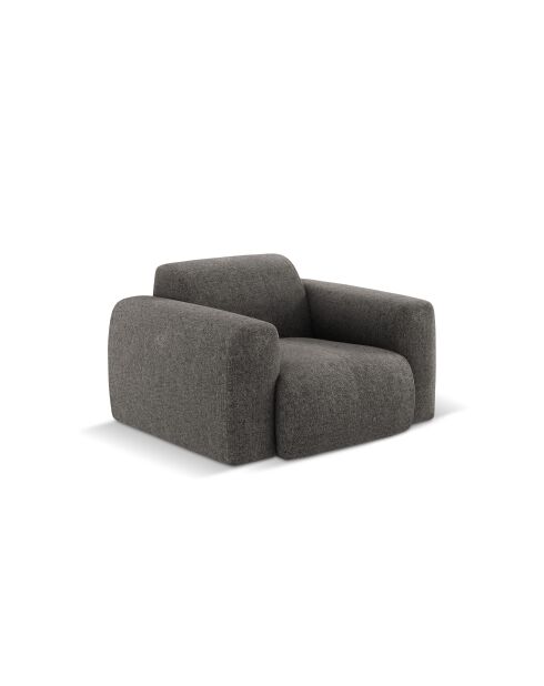 Nolio 1-zits grijze fauteuil - 105x95x72 cm
