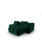 Modulares Ecksofa Verona aus Samt für 3 Personen, rechts, flaschengrün — 205 x 145 x 70 cm