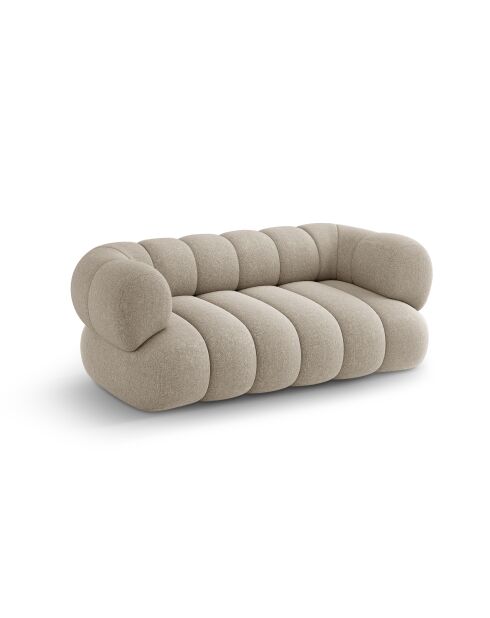 Canapé Koge 2 places beige foncé - 180x95x70 cm