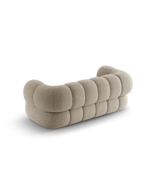 Canapé Koge 2 places beige foncé - 180x95x70 cm