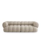Canapé Koge 4 places beige foncé - 240x95x70 cm