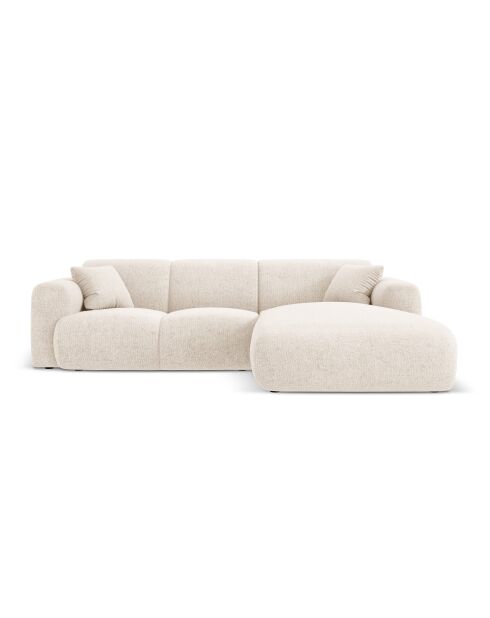 Nolio 4-Sitzer-Ecksofa, hellbeige, rechts, 260 x 170 x 72 cm