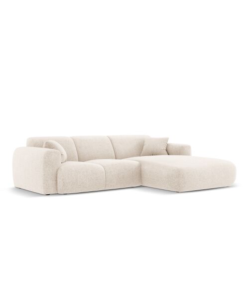 Nolio 4-Sitzer-Ecksofa, hellbeige, rechts, 260 x 170 x 72 cm