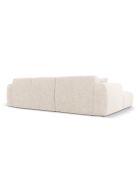 Divano angolare destro beige chiaro Nolio 4 posti - 260x170x72 cm
