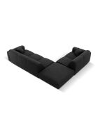 Nolio 4-Sitzer-Ecksofa, schwarz, links, 315 x 250 x 72 cm