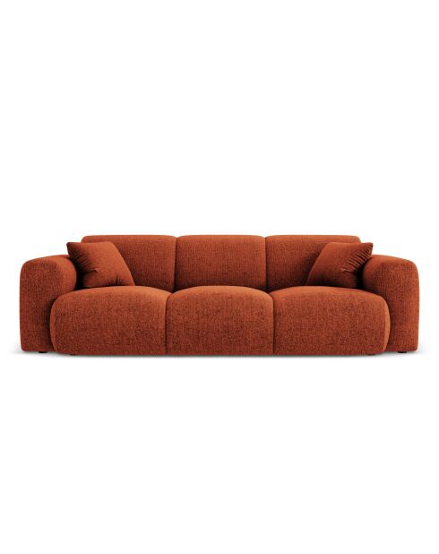 Canapé Nolio 3 places terracotta - 235x95x72 cm