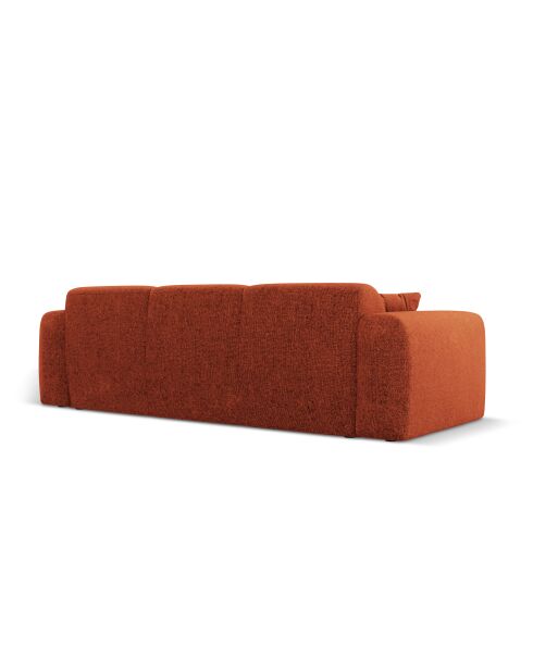 Canapé Nolio 3 places terracotta - 235x95x72 cm