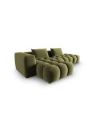 Verona 4-zits lichtgroene modulaire fluwelen linkerhoekbank - 265x145x70 cm