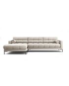 Divano angolare sinistro beige a 5 posti Bali - 293x185x75 cm