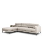Divano angolare sinistro beige a 5 posti Bali - 293x185x75 cm