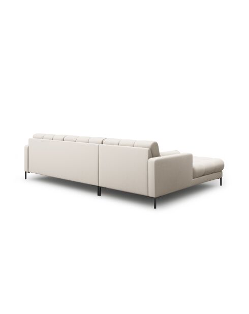 Divano angolare sinistro beige a 5 posti Bali - 293x185x75 cm