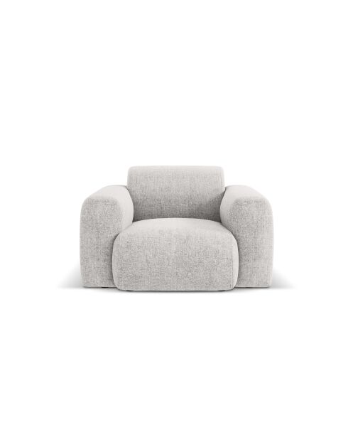 Nolio 1-zits lichtgrijze fauteuil - 105x95x72 cm