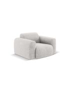 Nolio 1-zits lichtgrijze fauteuil - 105x95x72 cm