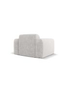 Nolio 1-zits lichtgrijze fauteuil - 105x95x72 cm