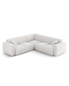 Canapé d'angle symétrique Nolio 5 places gris clair - 252x252x72 cm
