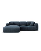 Divano angolare sinistro blu royal Nolio 4 posti - 260x170x72 cm