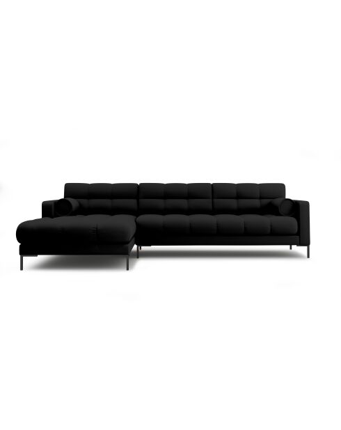 Bali 5-Sitzer-Ecksofa, schwarz, links, 293 x 185 x 75 cm