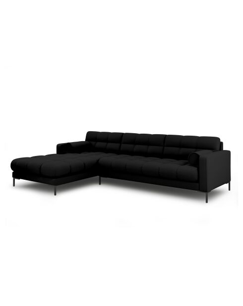 Bali 5-Sitzer-Ecksofa, schwarz, links, 293 x 185 x 75 cm