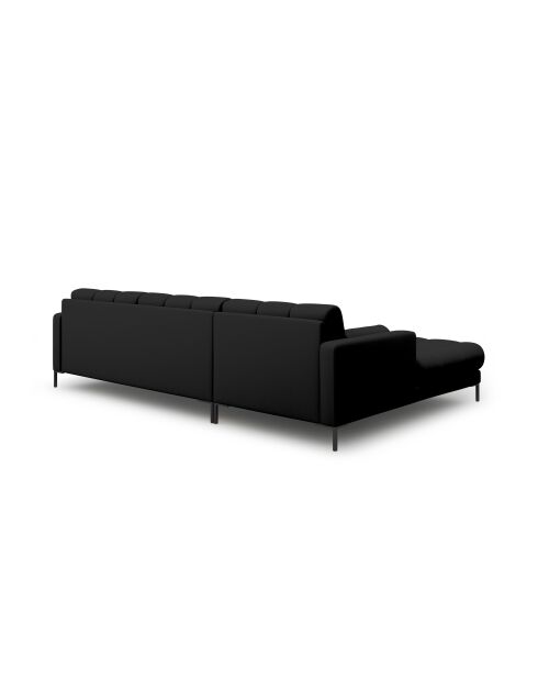 Bali 5-Sitzer-Ecksofa, schwarz, links, 293 x 185 x 75 cm