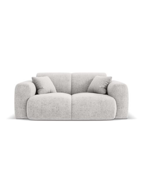 Canapé Nolio 2 places gris clair - 170x95x72 cm