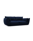 Canapé velours Matera 2 places bleu roi - 180x110x85 cm