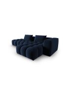 Modulares Ecksofa Verona aus Samt für 4 Personen, rechts, königsblau, 265 x 145 x 70 cm