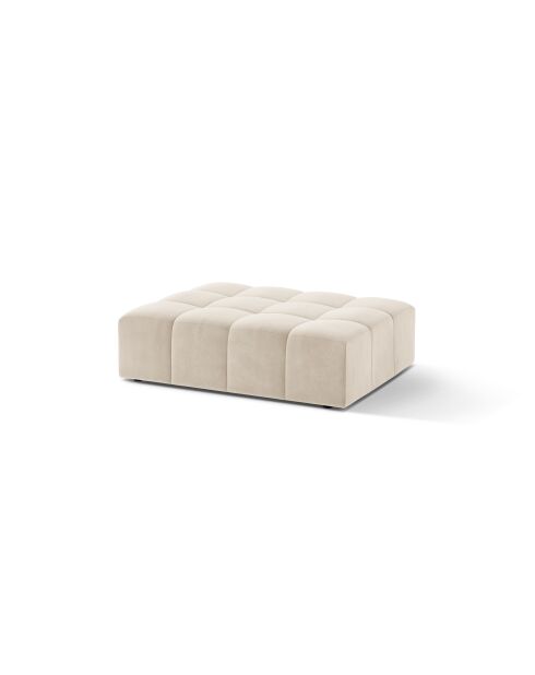 Sitzsack Chicago aus Samt, 1-Sitzer, hellbeige - 102x84x42 cm