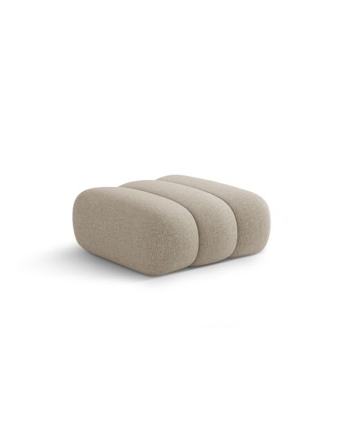 Koge 1-Sitzer-Ottomane, dunkelbeige, 95 x 95 x 40 cm