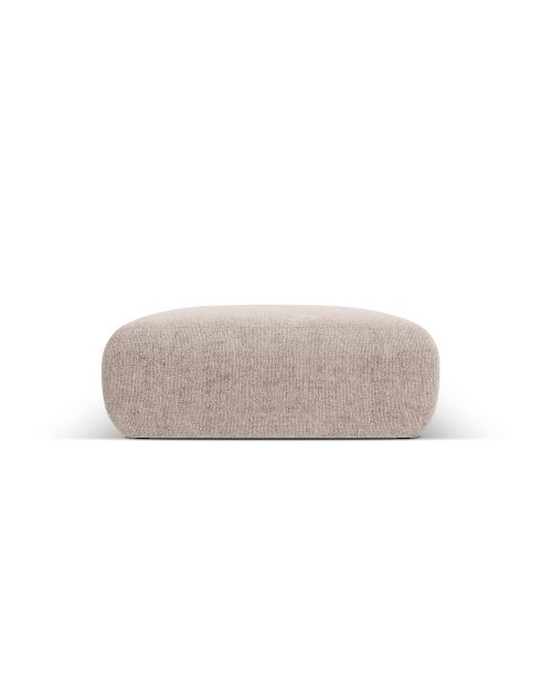 Pouf Nolio 2 places beige - 100x100x36 cm