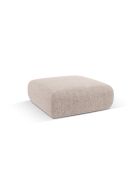 Pouf Nolio 2 places beige - 100x100x36 cm