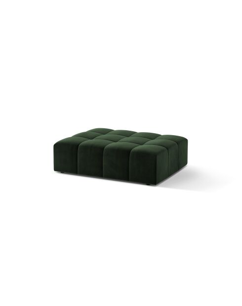 Chicago fluwelen zitzak 1-zitsfles groen - 102x84x42 cm