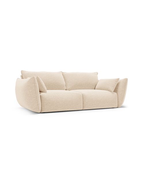 Canapé Matera 2 places beige clair - 180x110x85 cm