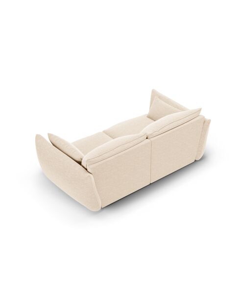 Canapé Matera 2 places beige clair - 180x110x85 cm