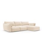Matera 5-zits hoekbank rechts lichtbeige - 280x171x85 cm