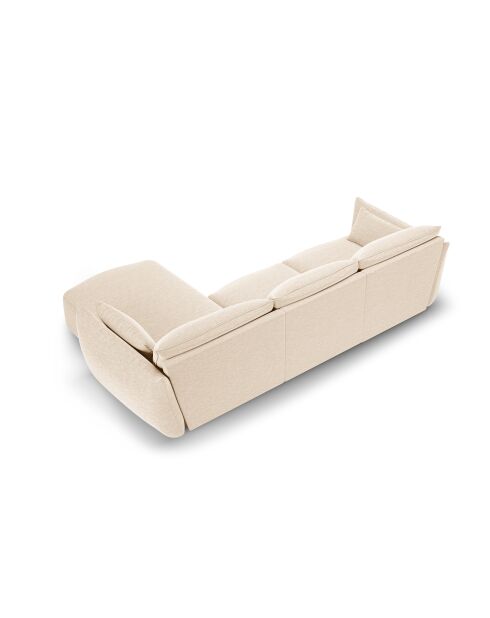 Matera 5-zits hoekbank rechts lichtbeige - 280x171x85 cm