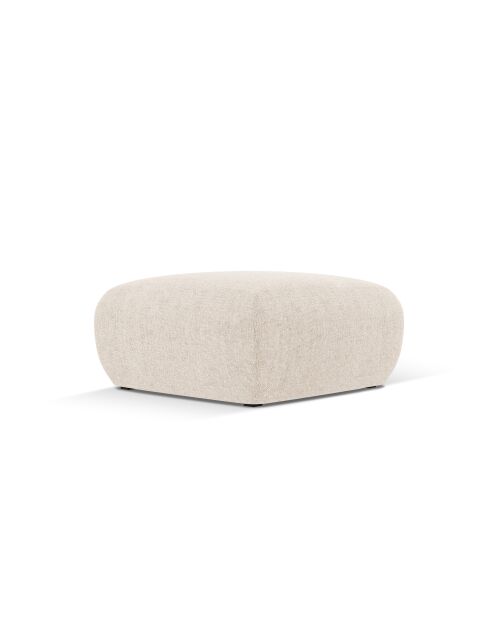 Pouf Nolio 1 places beige clair - 75x75x36 cm