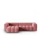 Verona 3-zits Flamant 3-zits modulaire fluwelen hoekbank links - 260x145x70 cm