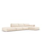 Matera 5-Sitzer-Ecksofa rechts hellbeige - 364x171x85 cm