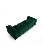 Canapé modulaire velours Verona 3 places vert bouteille - 230x85x70 cm