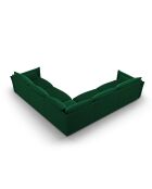 Matera Ecksofa aus symmetrischem Samt für 7 Personen, flaschengrün, 286 x 286 x 85 cm