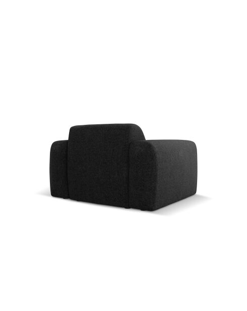 Nolio 1-zits zwarte fauteuil - 105x95x72 cm