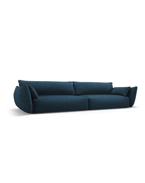 Canapé Matera 4 places bleu roi - 248x110x85 cm