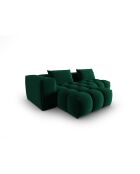 Verona 3-zits modulaire fluwelen linkerhoekbank flesgroen - 205x145x70 cm