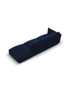 Matera gerades 4-Sitzer-Sofa aus Samt, königsblau, 264 x 110 x 85 cm