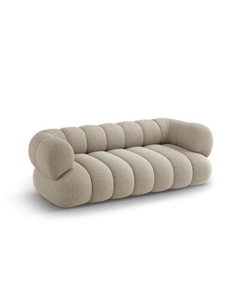 Canapé Koge 3 places beige foncé - 210x95x70 cm