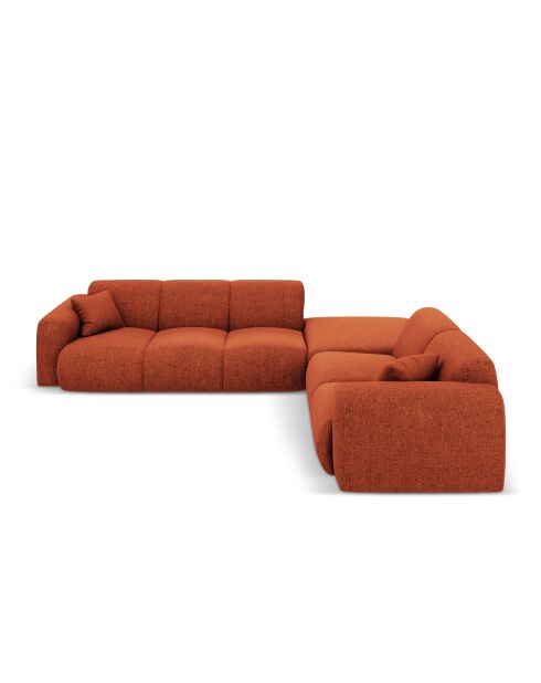 Nolio Ecksofa für 4 Personen, Terrakotta, rechts, 315 x 250 x 72 cm