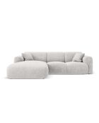 Nolio 4-Sitzer hellgraues linkes Ecksofa - 260x170x72 cm