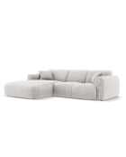 Nolio 4-Sitzer hellgraues linkes Ecksofa - 260x170x72 cm